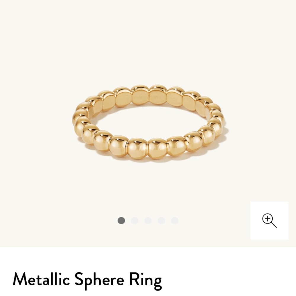Mejuri Metallic Sphere Ring